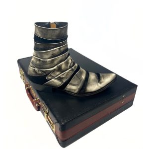 Alfredo Bannister Pony Python Pointed Toe Boots