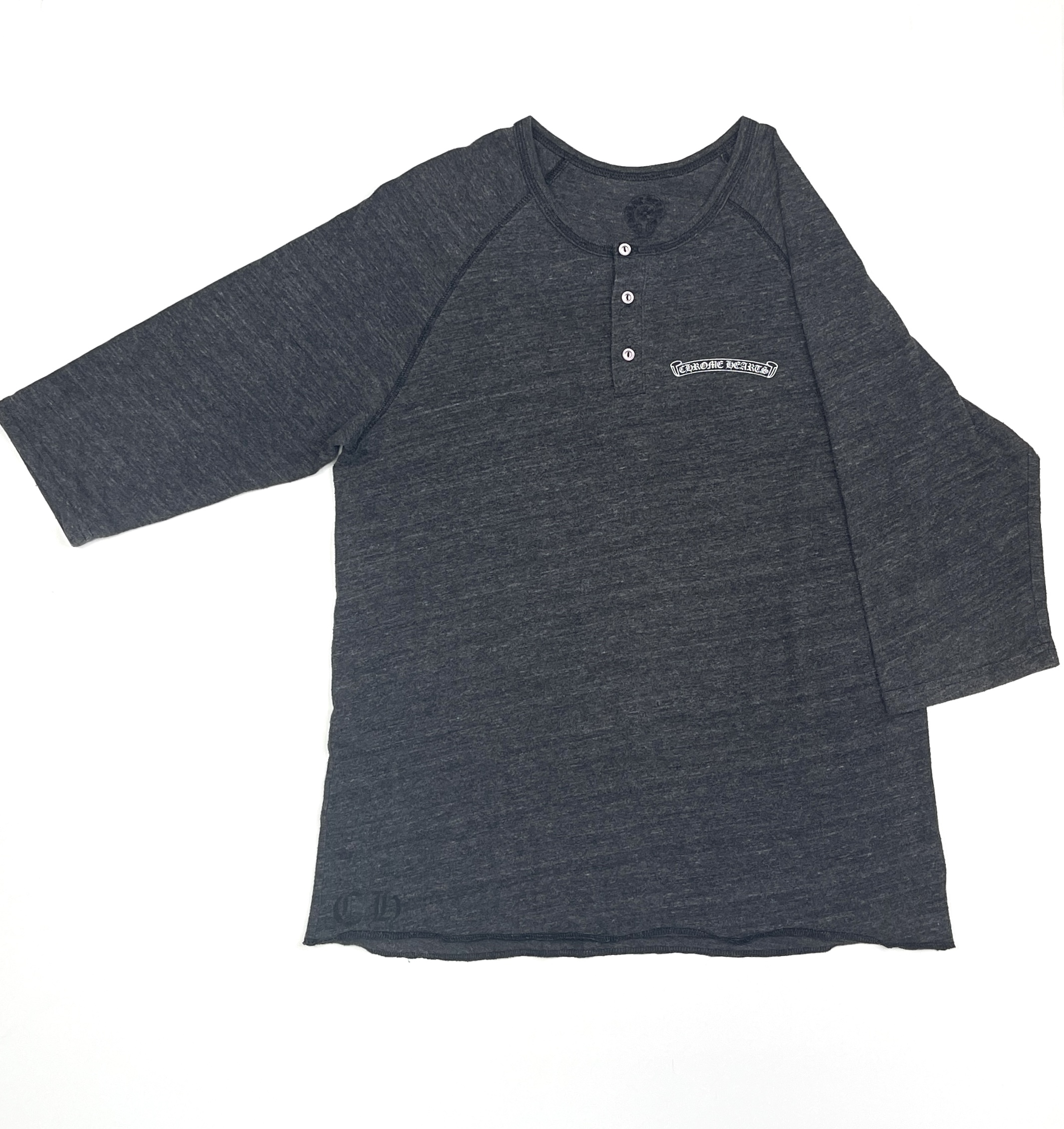 Chrome Hearts Banner Logo Raglan Melange Dark